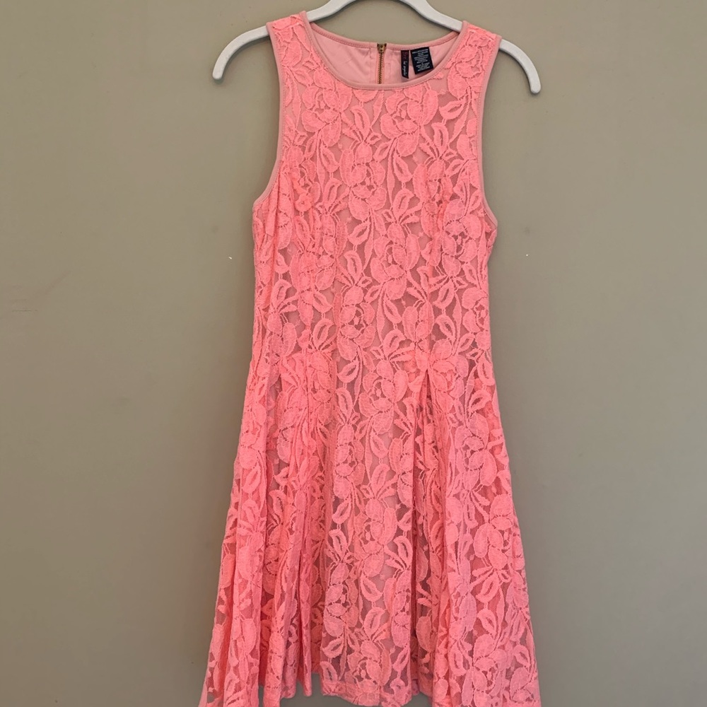 Fire Los Angeles pink Lace dress
